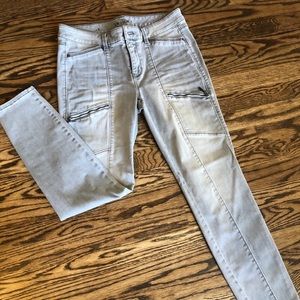 WHBM light grey skinny Jean
